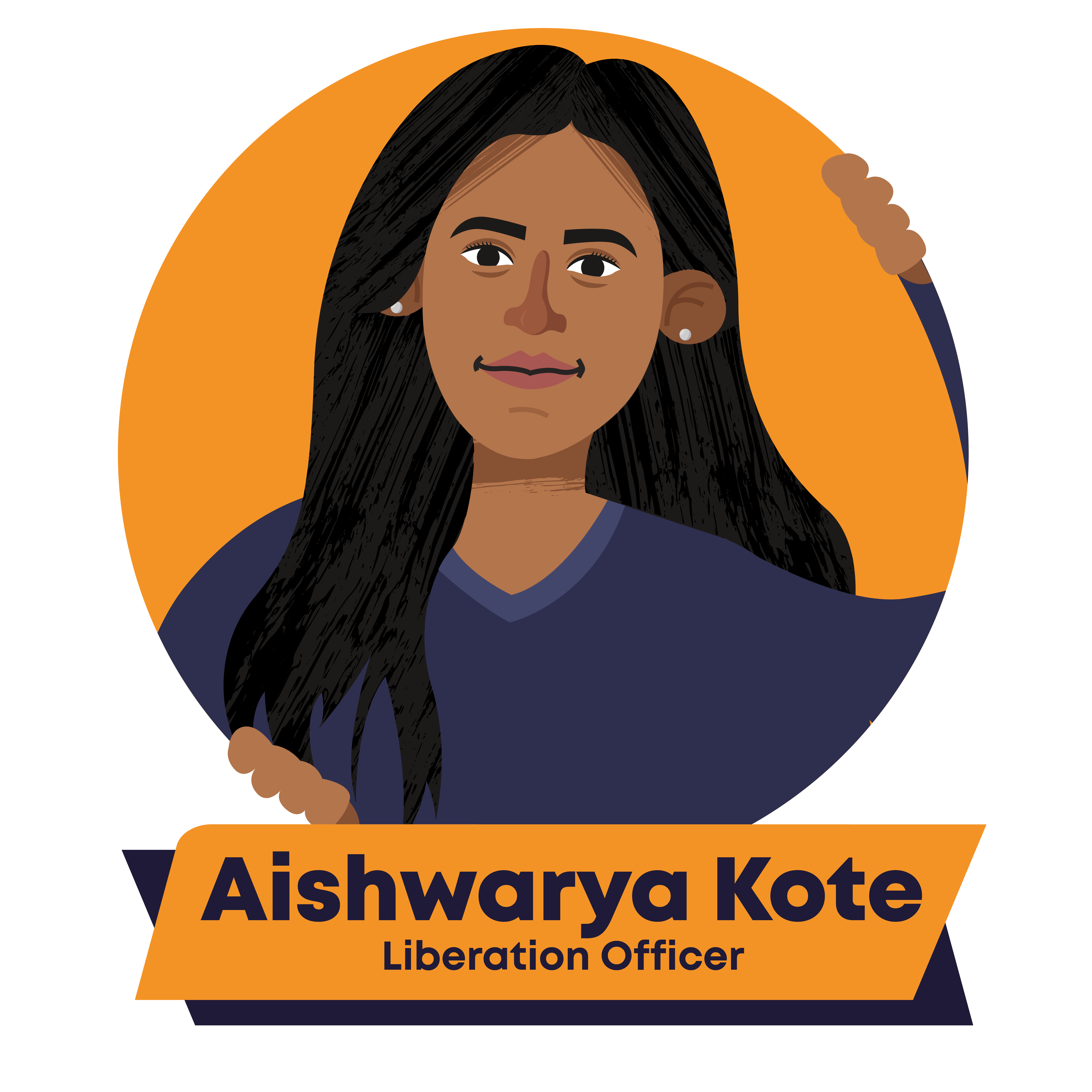 Aishwarya Note, liberation officer she/her - click to view her full profile