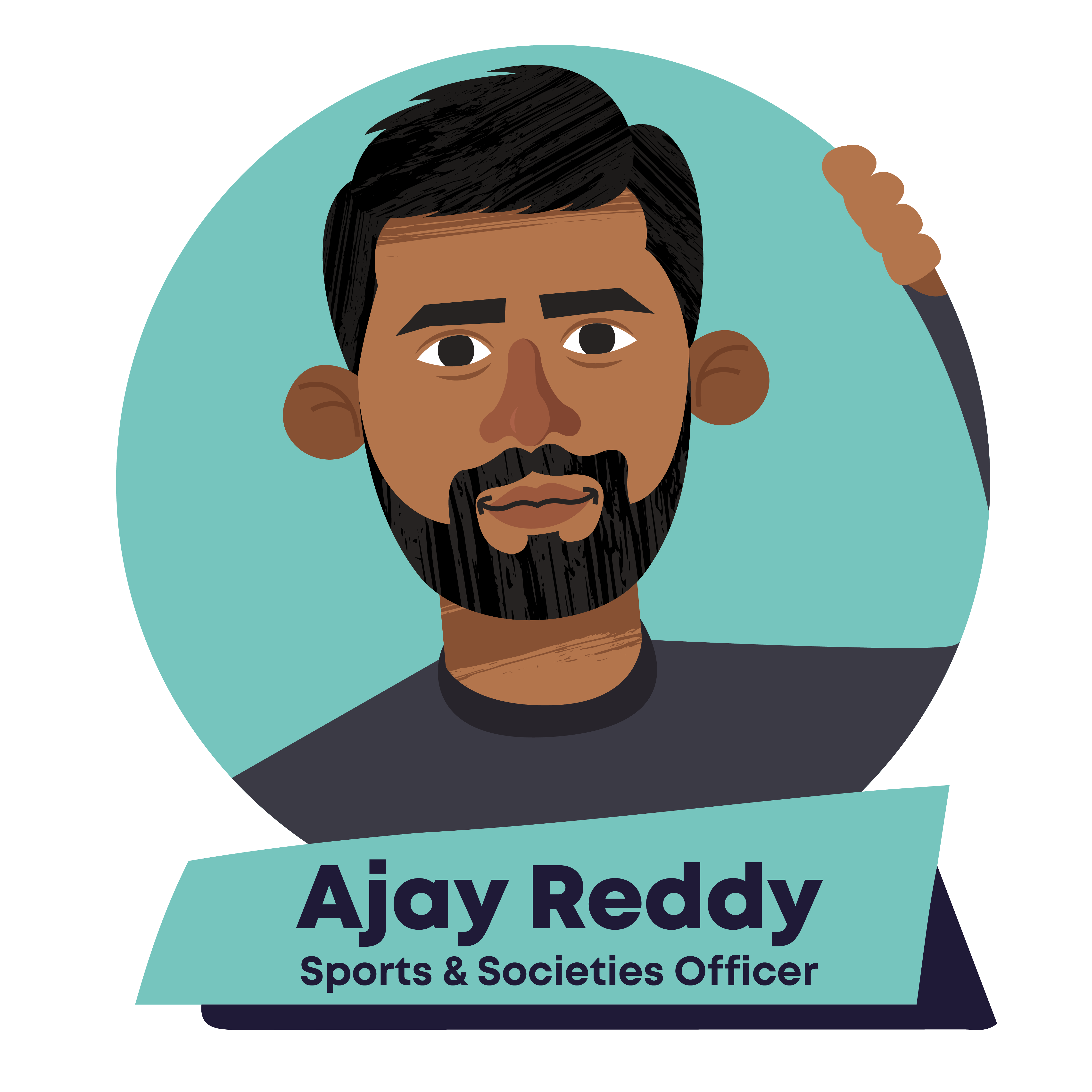 Ajay Reddy, Sports and Societies Officer he/him - click to view his profile